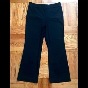 LOFT BLACK STRAIGHT MARISA TROUSER, SIZE: 10